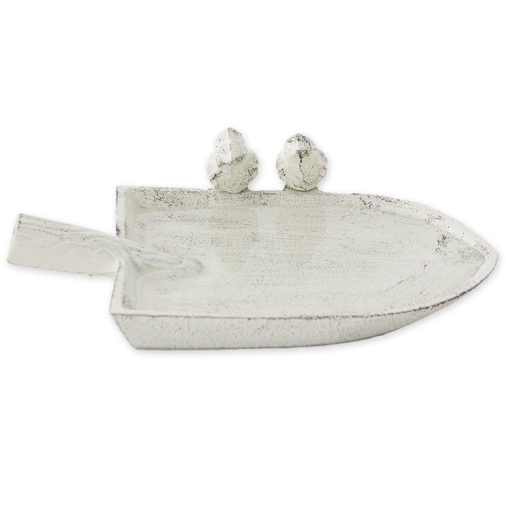 Cast Iron Birds on Shovel Decorative Dish or Mini Bird Bath